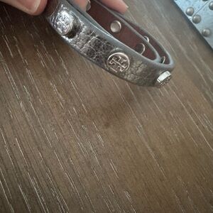 Silver Leather Women’s Bracelet